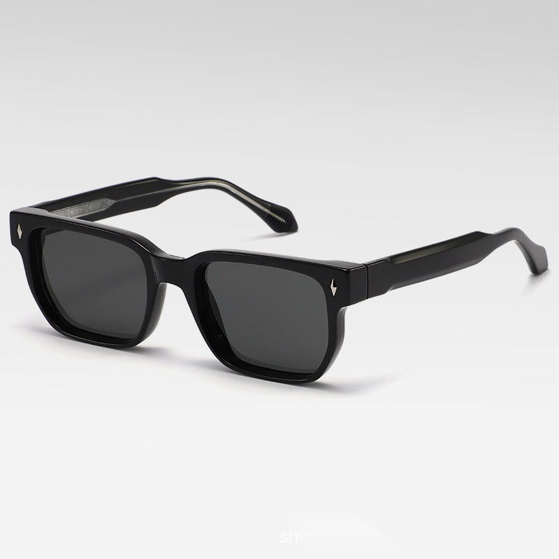 Lunettes de soleil vintage à cadre carré pour femmes