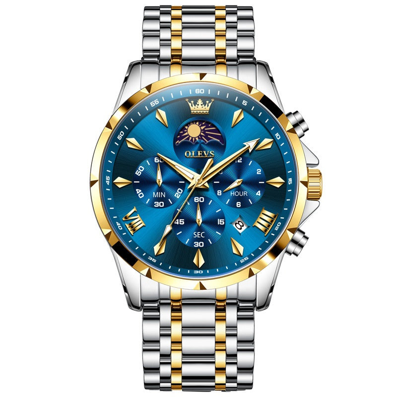 Montre Quartz masculine multifonctionnelle sport et loisirs