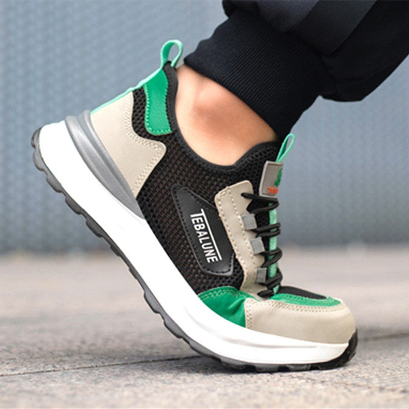 Léger, confortable et respirant Grande Mesh en plastique orteil en acier anti-smash Chaussures