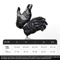 Gants moto fibre de carbone anti goutte