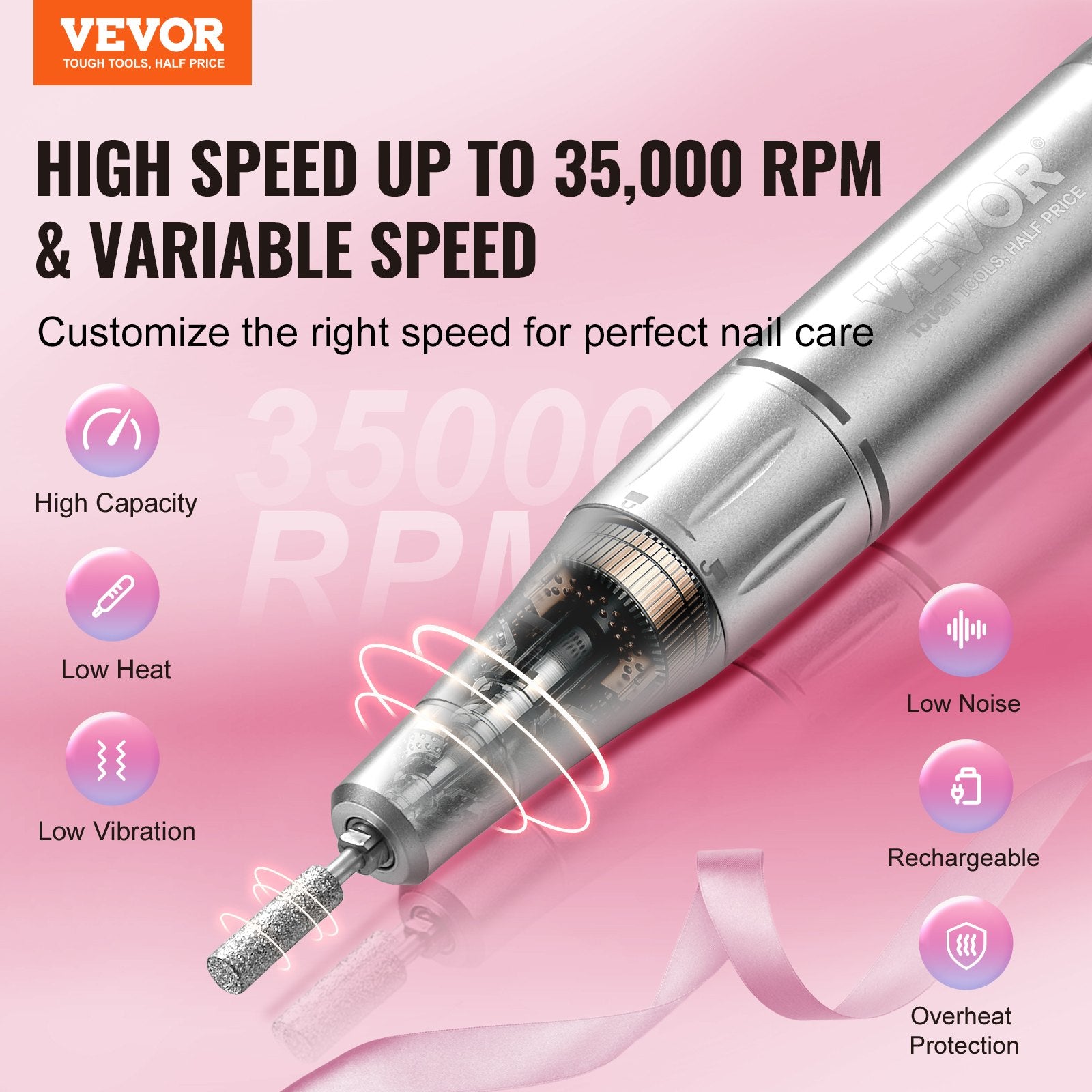 Perceuse électrique rechargeable VEVOR