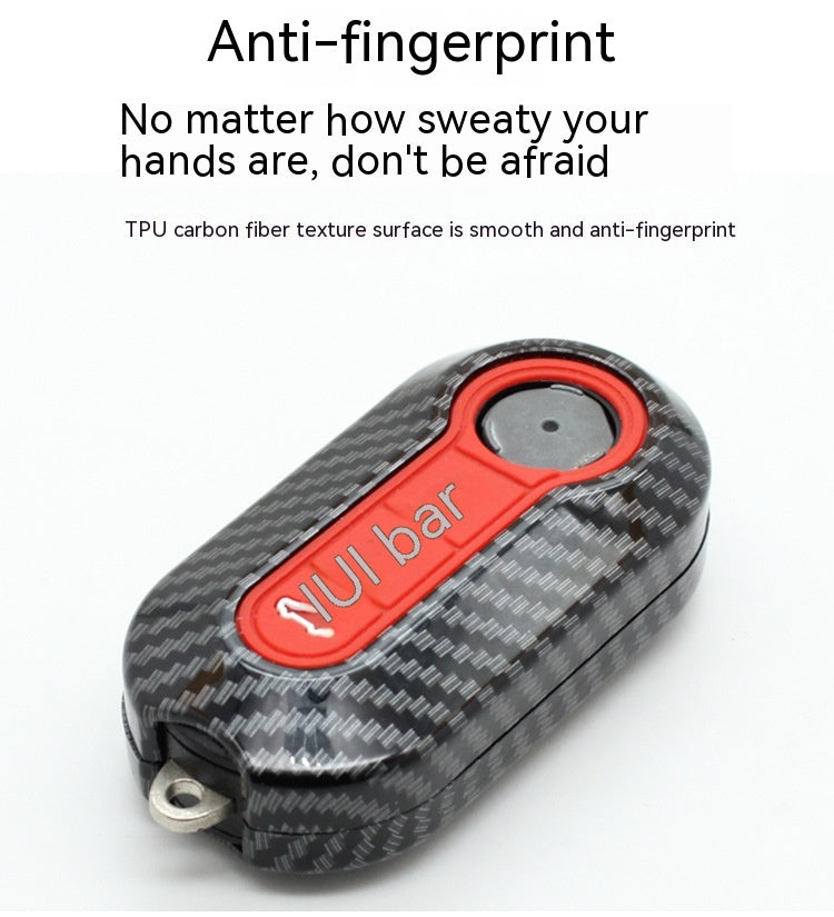 Applicable à Fiat 500 Boyue Key Shell Ottimo Fibre de carbone Viaggio cas clé