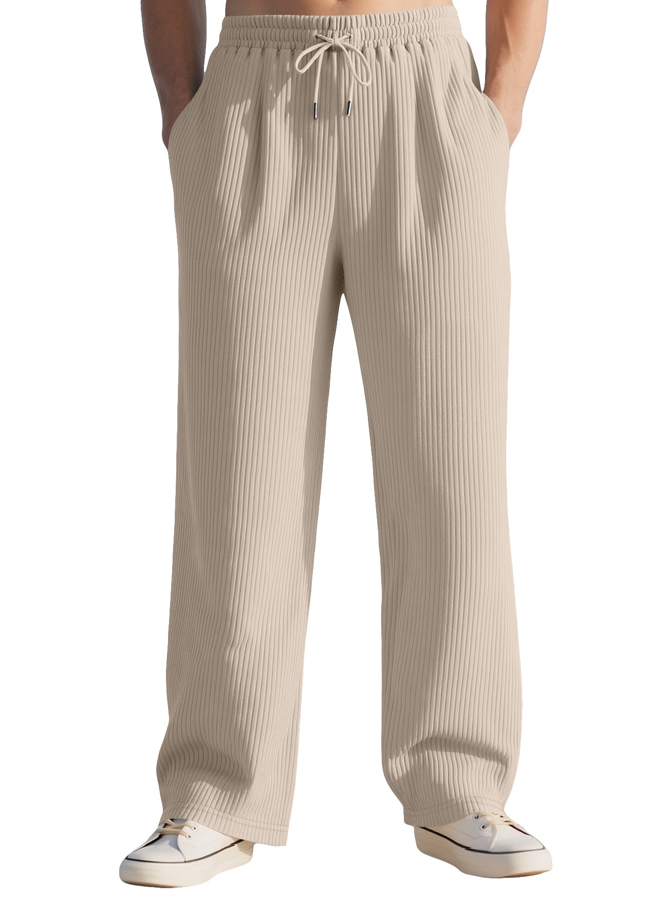 Commerce extérieur Pantalon à côtes verticales pour hommes
