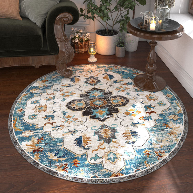 Rug rond de style ethnique bosniaque
