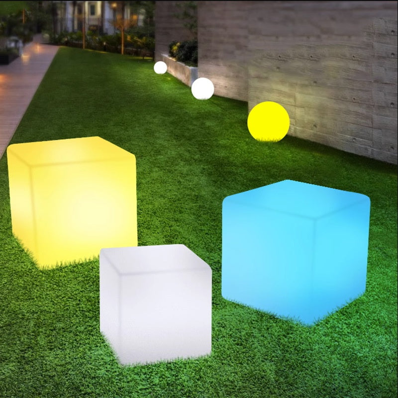 Tabouret Led Square Cube léger étanche