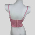 Corset de forme florale de Mesh, en Strass, robuste