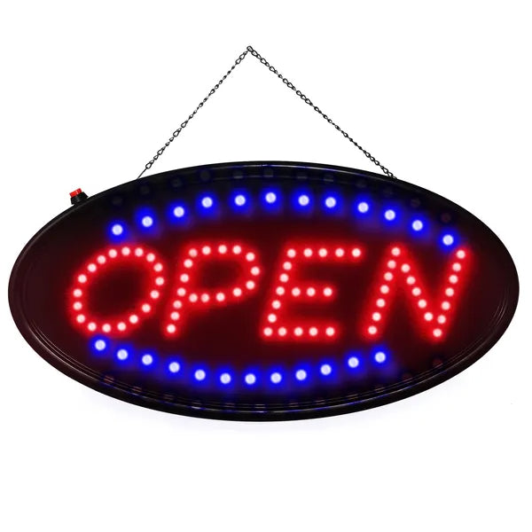 Ultra lumineux LED Neon ouvert enseigne magasin d'éclairage normal enseigne d'affaires animée motion