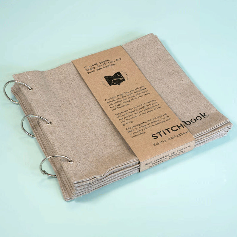 Blank Fabric Paint Sketchbook Props