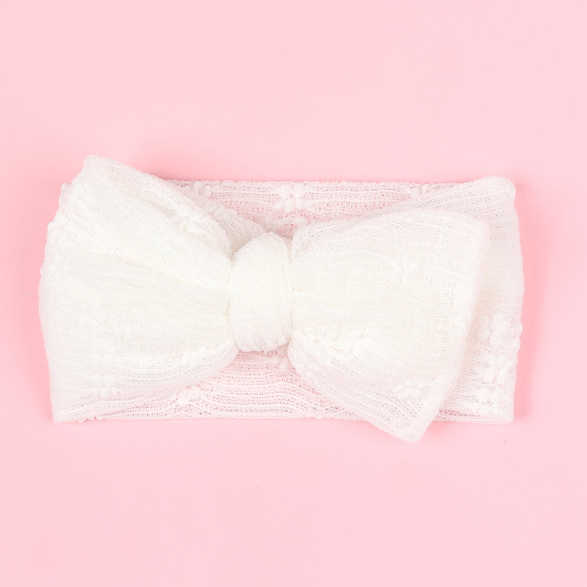 Bande de cheveux bébé Polyester double couche Bow