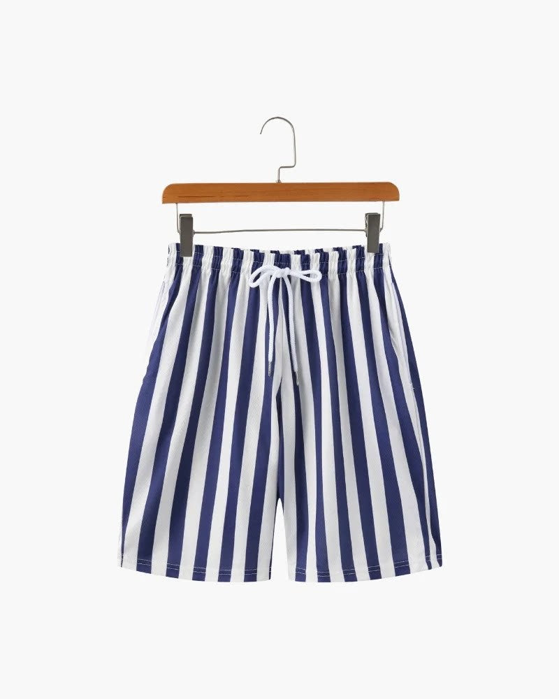 Short à trou d'épingle imprimé pour hommes occasionnels