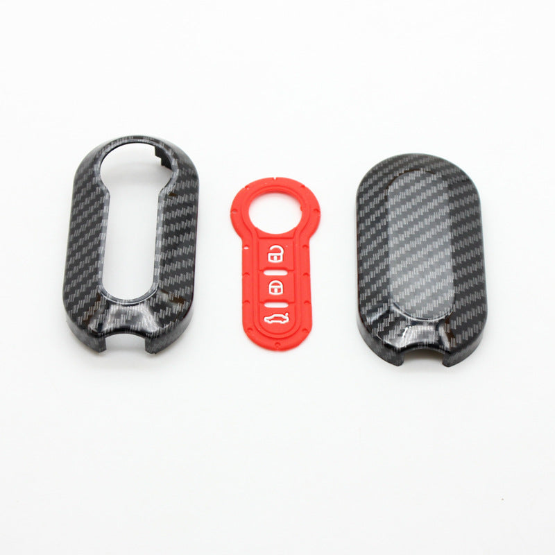 Applicable à Fiat 500 Boyue Key Shell Ottimo Fibre de carbone Viaggio cas clé