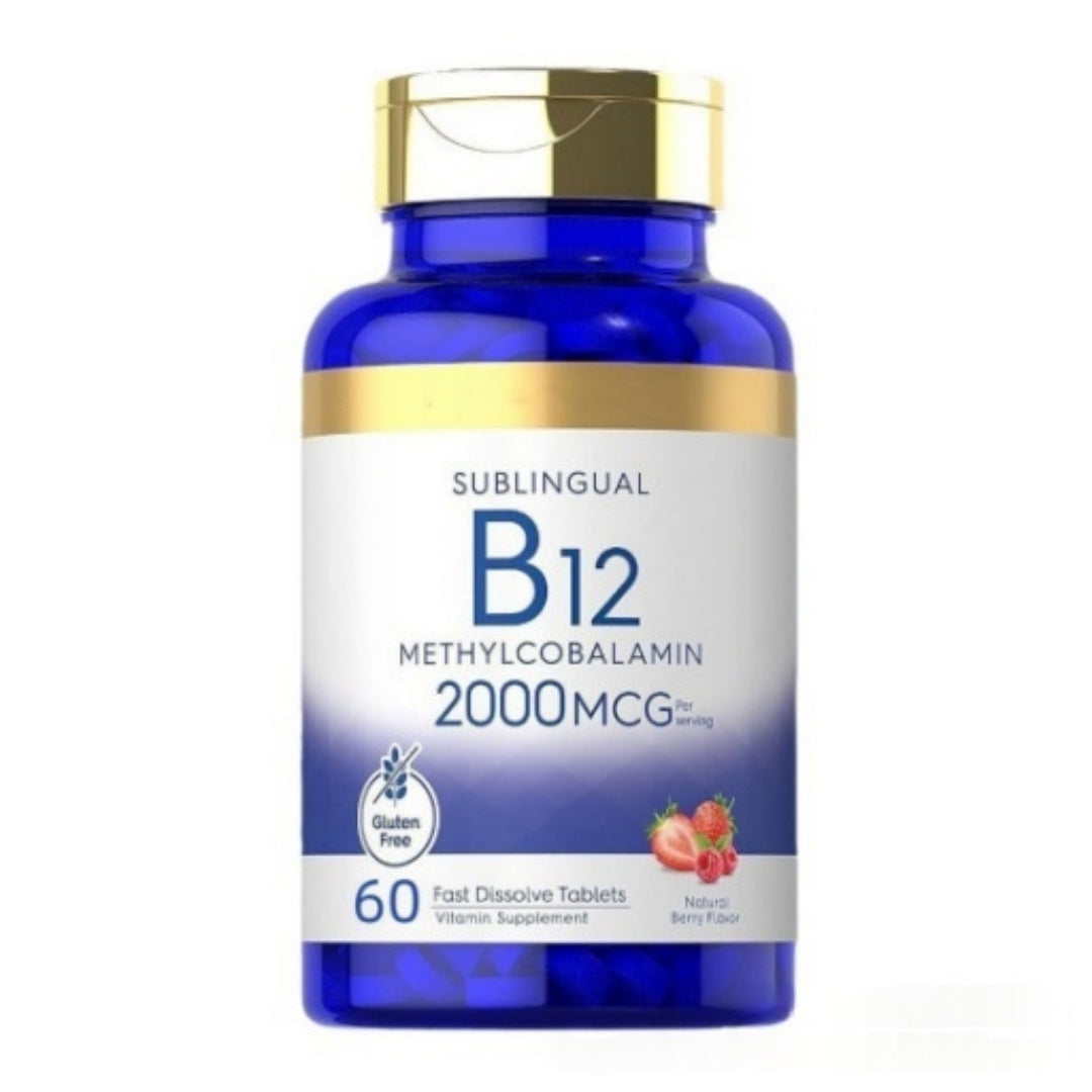 Comprimés Vitamine B12 les plus vendus 2000 Mcg 60 à action rapide