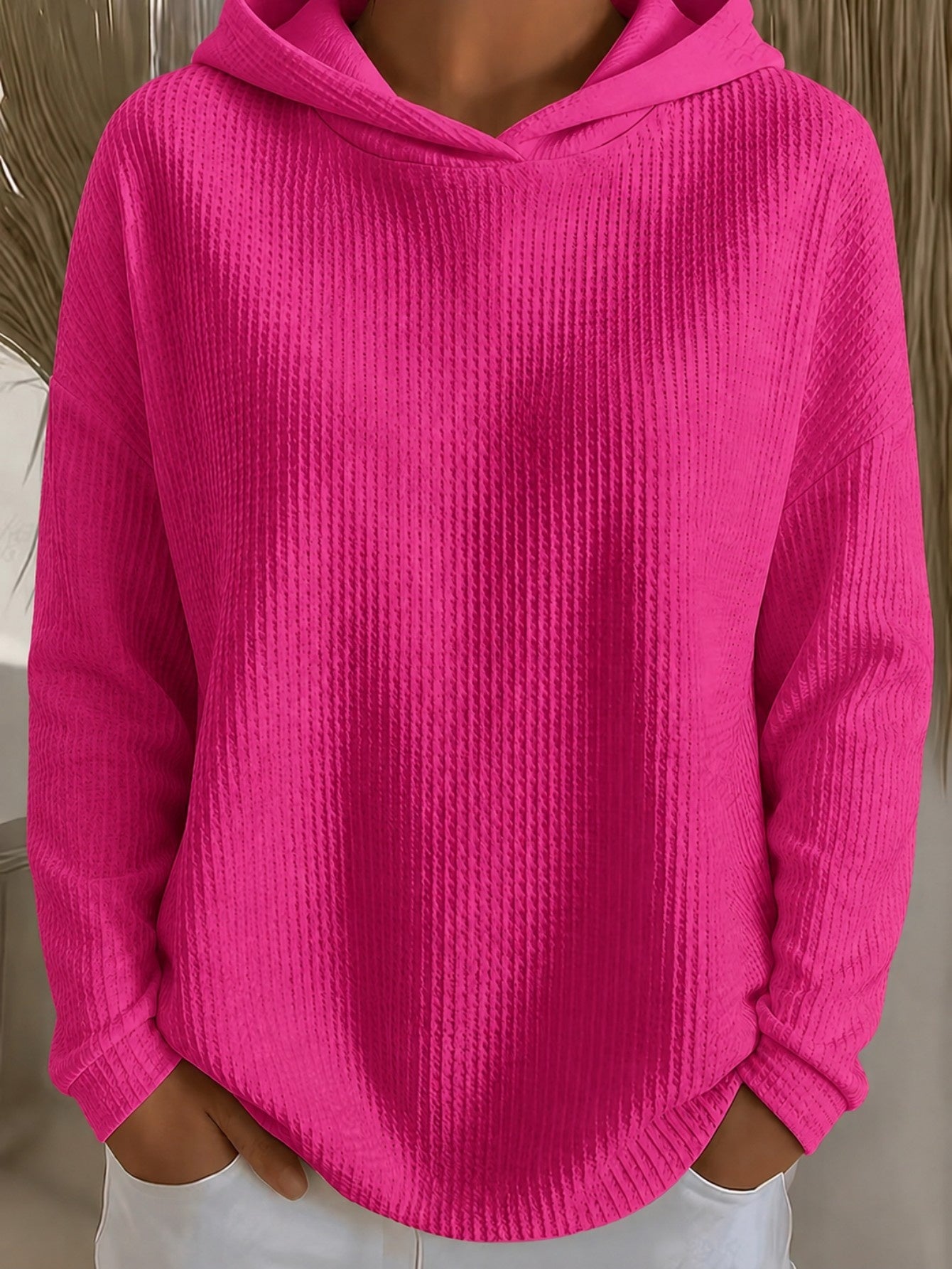 Coq à capuche de couleur solide, en vrac, pour femmes