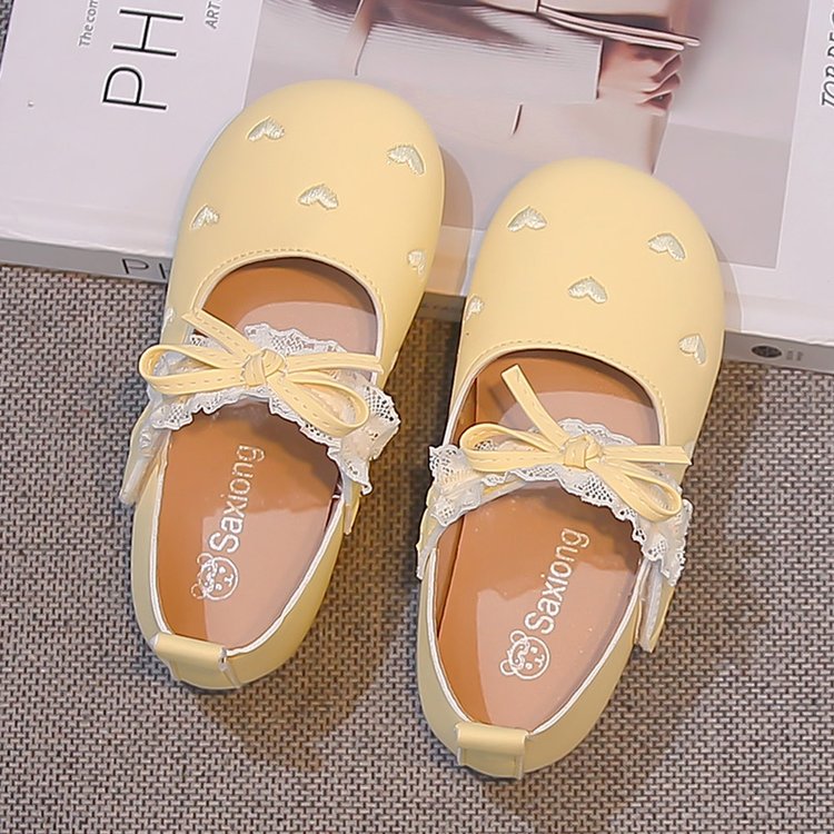 Chaussures Princesse Dentelle Bow de style coréen pour filles