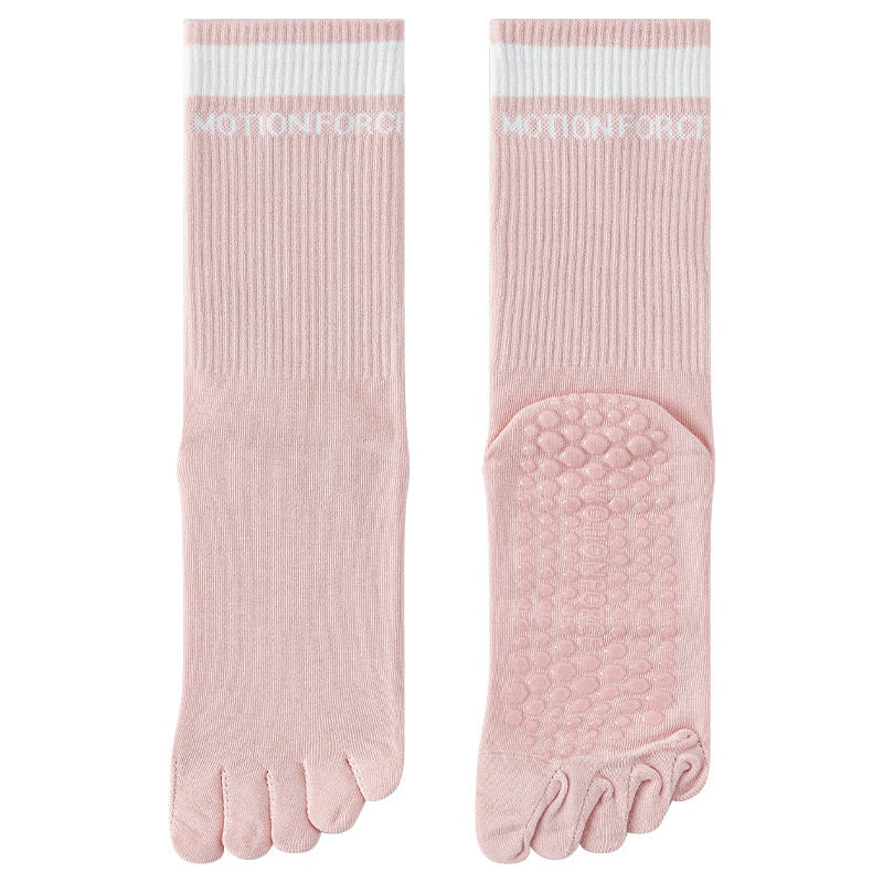 SpringSummer Chaussettes à cinq doigts pour le yoga et Pilates en couleurs vives pour les femmes
