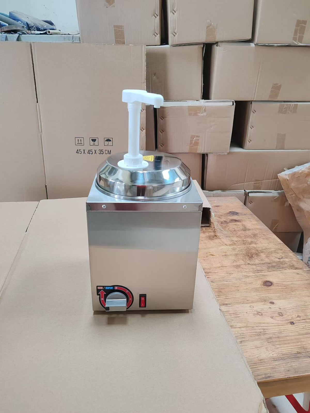 Machine à fondre le fromage électrique en acier inoxydable