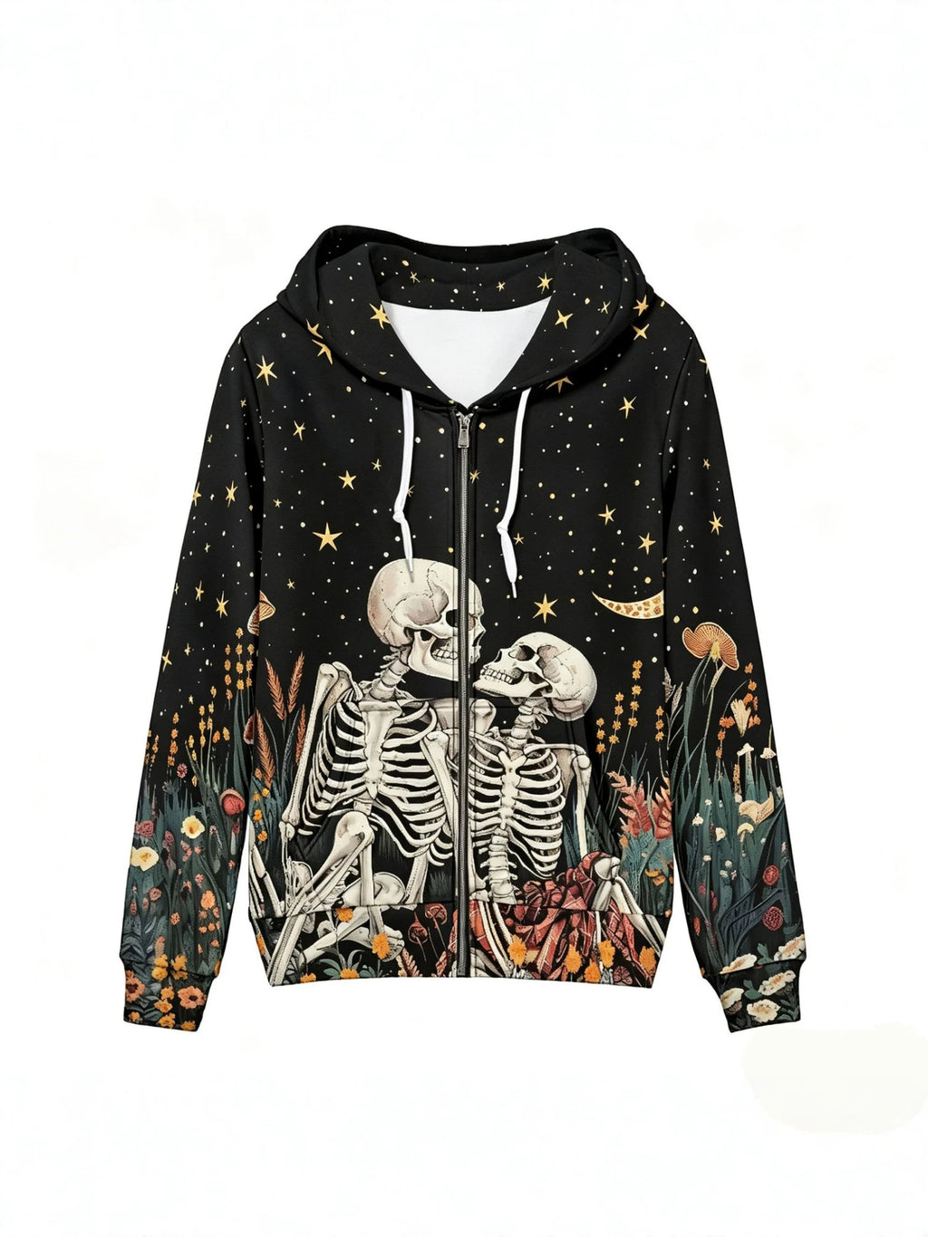 Chemise à capuche imprimé Halloween pour femmes