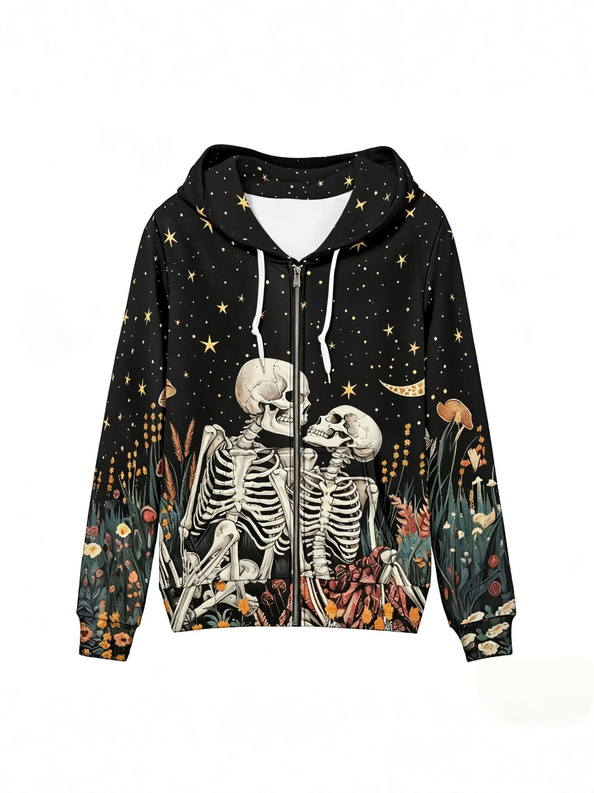 Chemise à capuche imprimé Halloween pour femmes