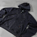 Rétro Hoodie pour hommes avec un fini lavé de neige