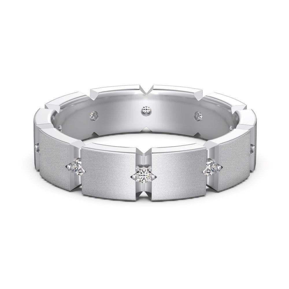 S925 Argent Sterling Hommes et femmes Couple Anneaux Personnalité Mode Rond Zirconium Gang D