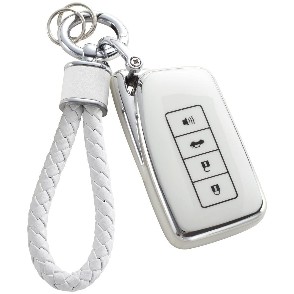 Silver Edge Couverture de clé de voiture correspondant Pendentif de clé de voiture
