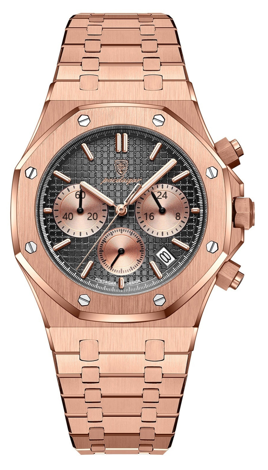 Montre Quartz homme multifonctionnelle Trendy Watch