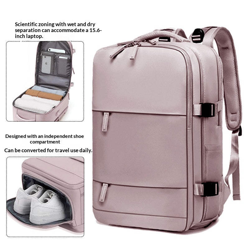 Sac à dos polyvalent pour hommes et femmes de couleur pure
