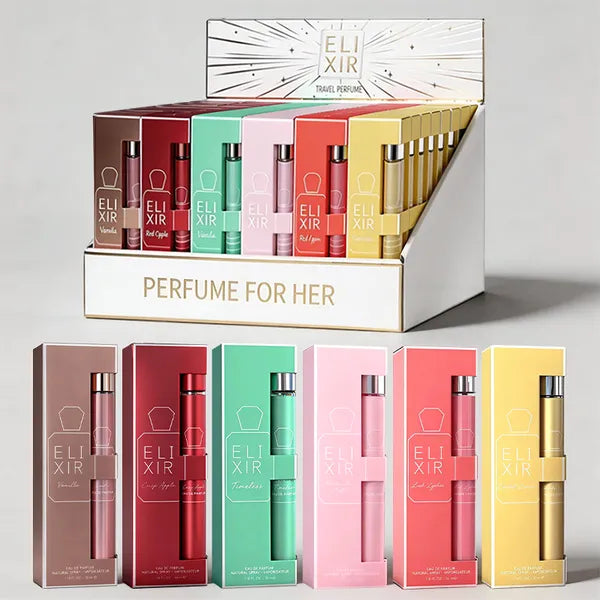 Women's 6-Piece Set Travel Perfume 35ml 1.18oz Perfume For Her PDQ Sweet Gourmand & Floral Fragrances Long Lasting For Party Night Out & Daily Wear Pe