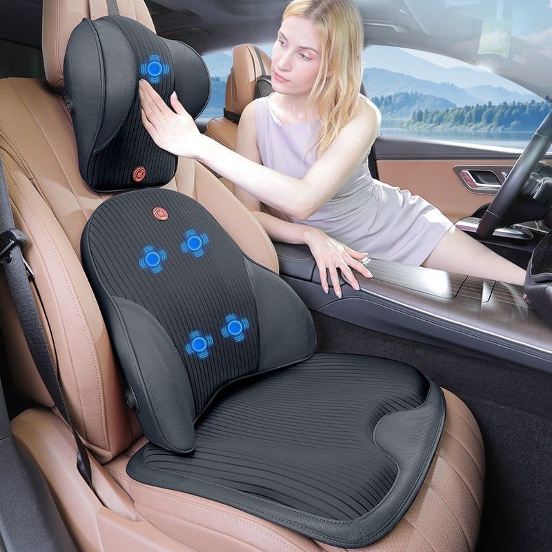 Accoudoir de voiture Massage électrique Lombaire Support Coussin