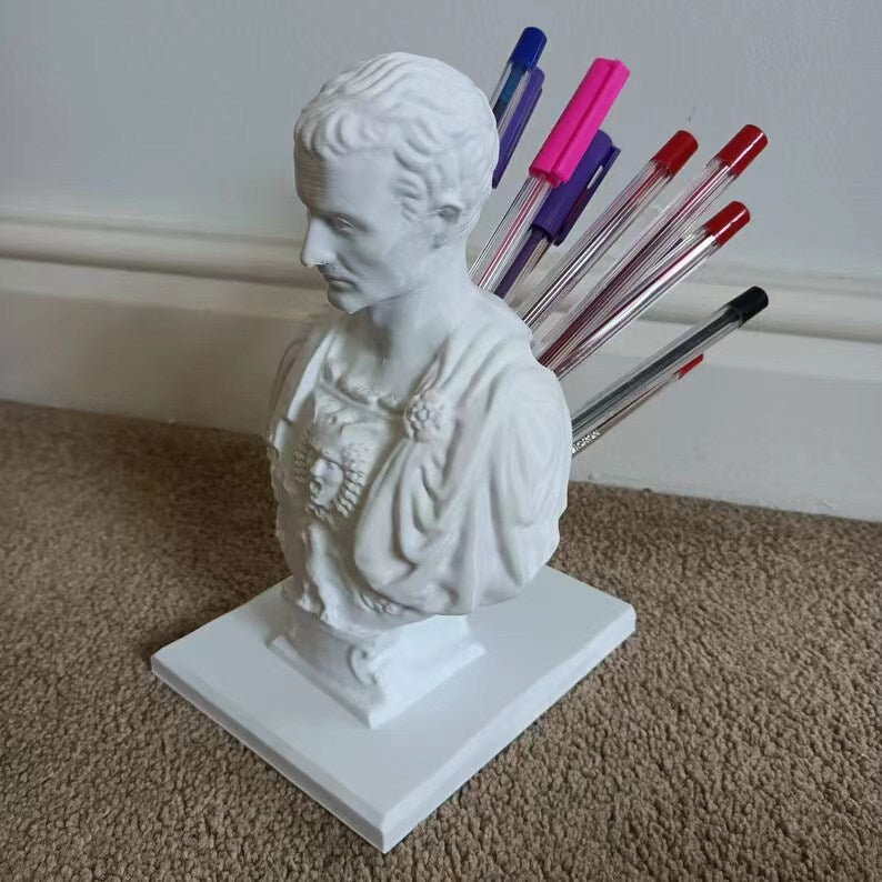 Porte-stylo Statue Porte-stylo de stockage Idées de modélisation Porte-stylo