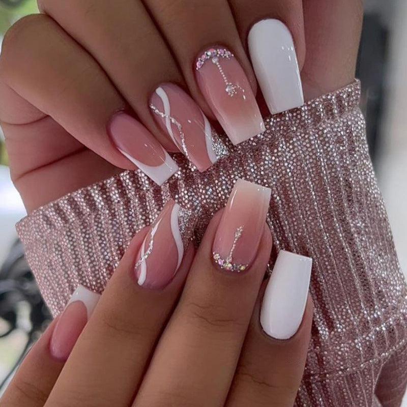 Sticker à ongles blanc moyen