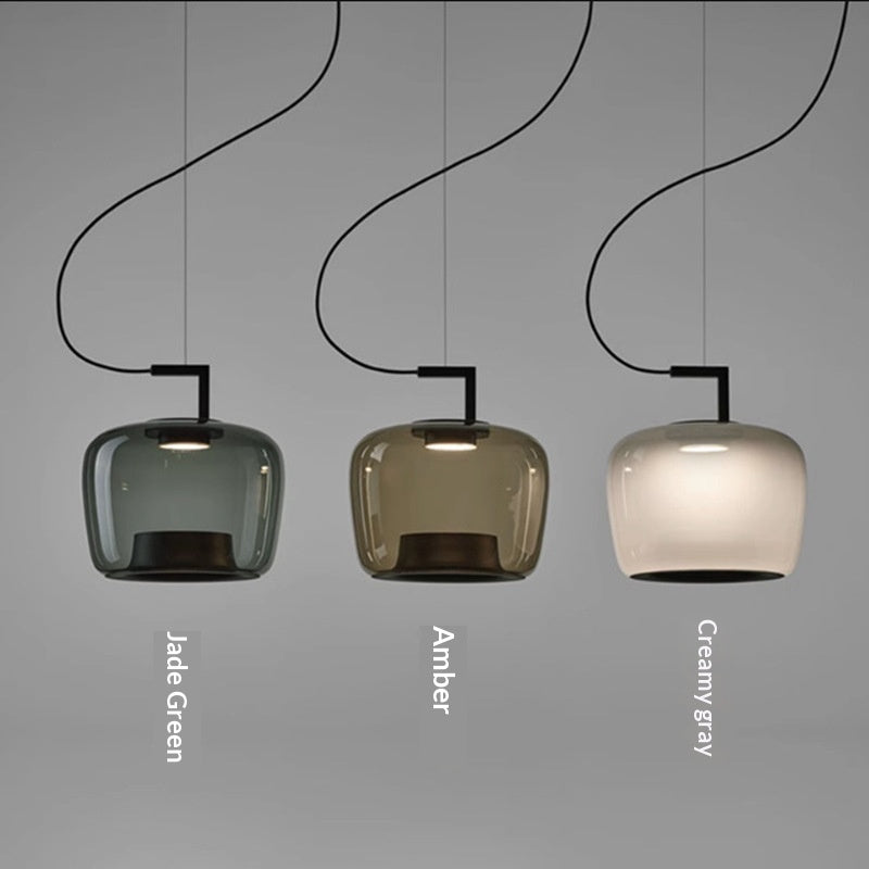 Lampe pendentif en verre de style nordique