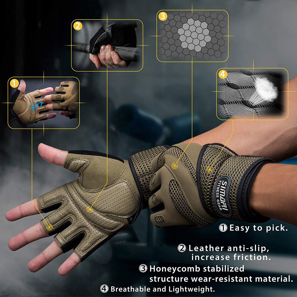 Gants de fitness sport tout-match simplicité homme