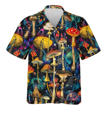 Chemise Homme imprimé en 3D avec motif abstrait haut de plage