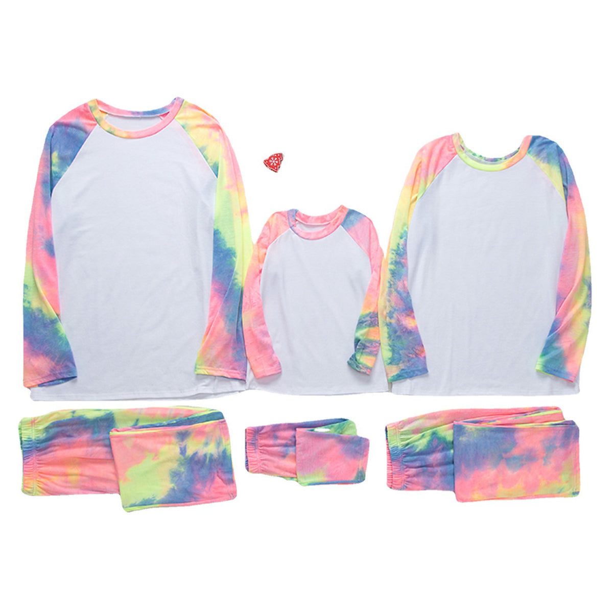 Christmas Tie-Dye Long-Sleeve Pajama Set