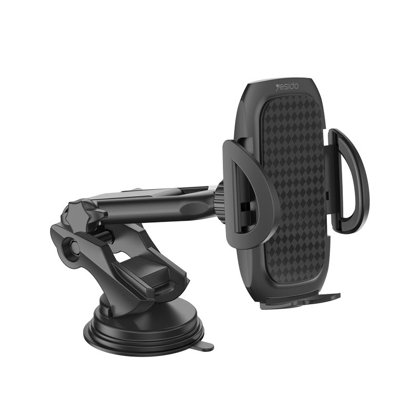 Car Mobile Phone Bracket Sucker Double Rod Rotatable Telescopic Arm