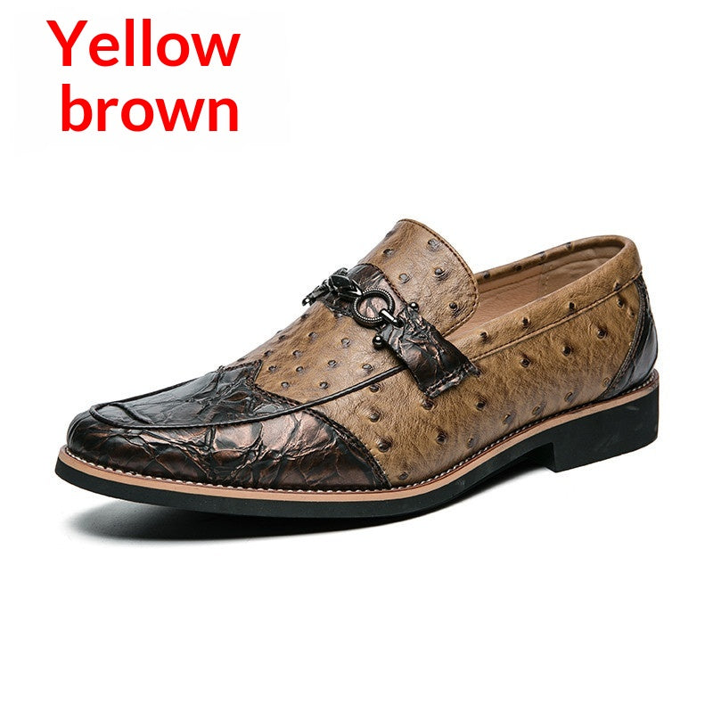 Chaussures en cuir casual homme avec un motif