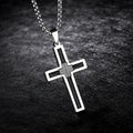 Collier pour hommes en fil d'acier de titane