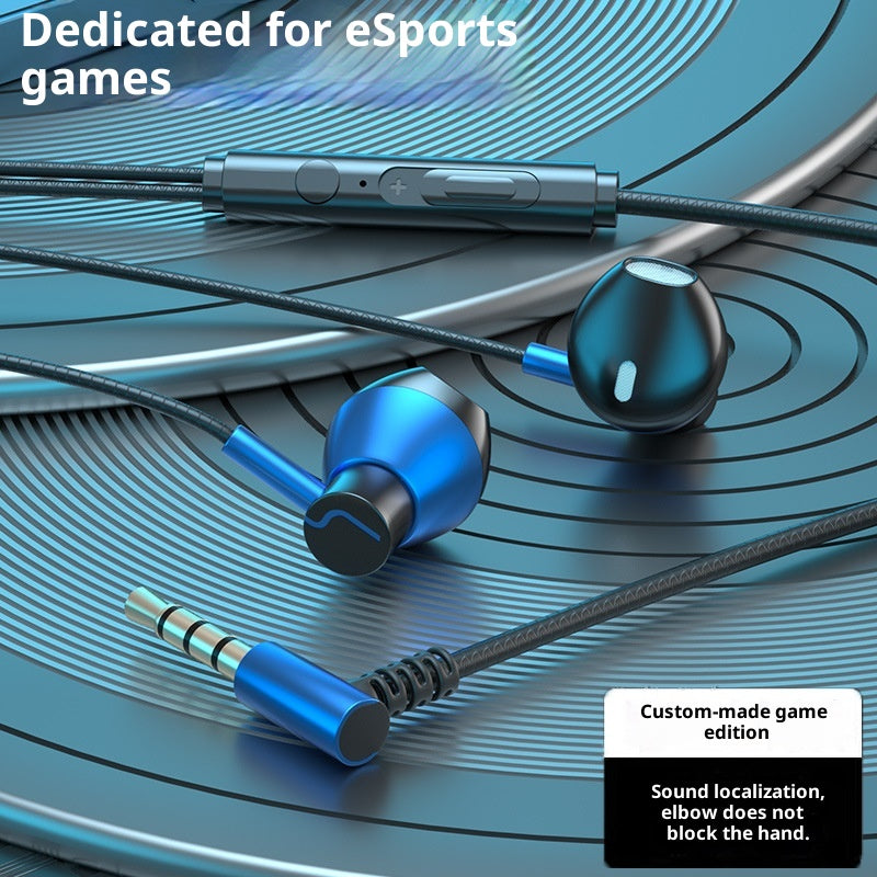 Casques de jeu Câblés dans l'oreille Port plat Trou rond Universal Ecouteurs Interface