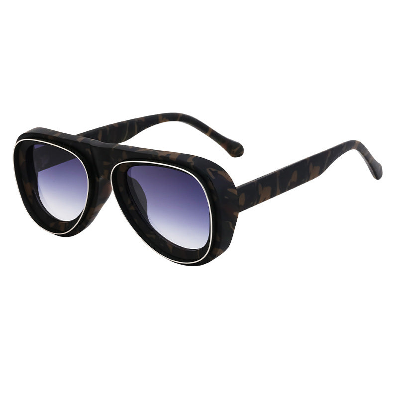 Lunettes de soleil Aviator de style européen et américain pour hommes