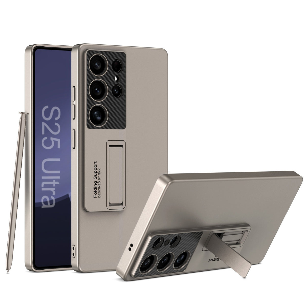 Coque téléphone S25ultra Support magnétique ultra-mince Couverture de protection anti-goutte
