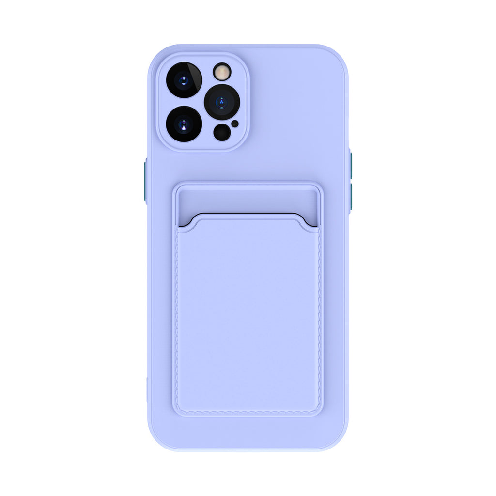 Coque téléphone en silicone liquide de couleur pure simple