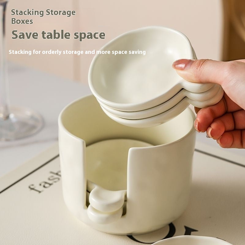 Disque de stockage Costume latéral Sauce de soja Sauce Vinegar Dish