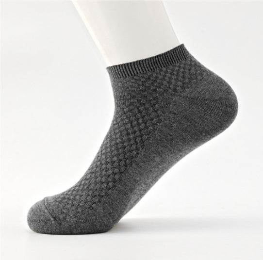 Chaussettes mi-calf escamotables et respirantes pour hommes