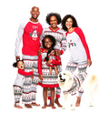 Pyjama de service à la maison à deux pièces pour l'impression de costume parent-enfant de Noël