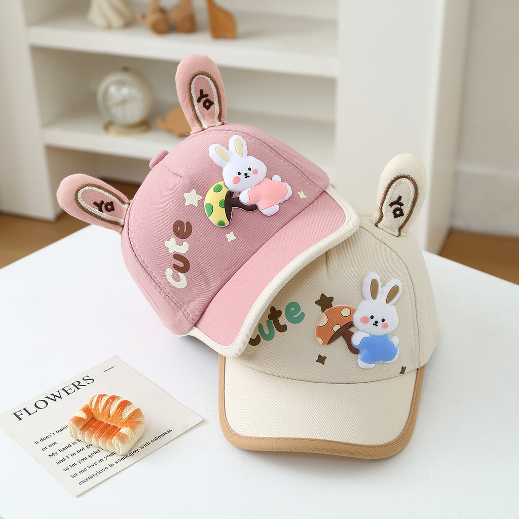 Chapeau pour enfants - Coréen Style Baby Trois dimensions Lapin Oreilles Cartoon Champignon Lapin B