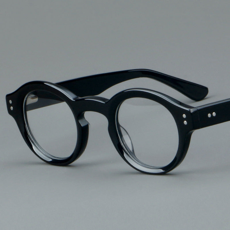 Cadre en tôle République de Chine style Monture ronde Myopia Verres Cadre Non-prescript