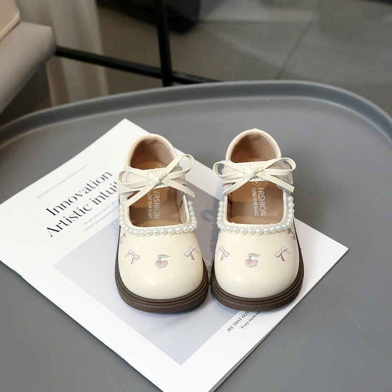 Chaussures en cuir pour filles de printemps
