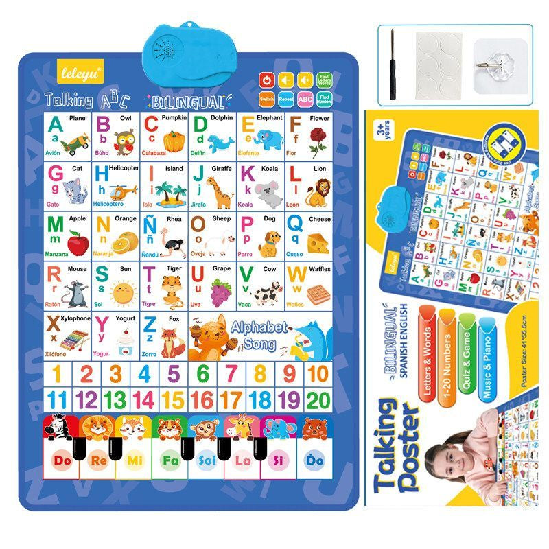Carte audio en lettres-lettres bilingues
