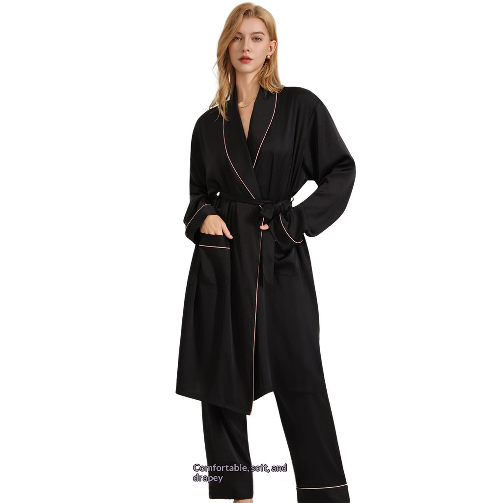 Robe longue manches pour femmes PrintempsÉté
